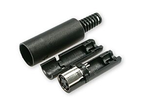 Wtyk żeński mini DIN 4 styki Wtyk żeński mini DIN 4 styki