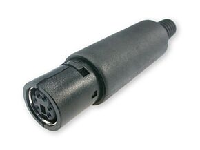Wtyk żeński mini DIN 6 styków Wtyk żeński mini DIN 6 styków
