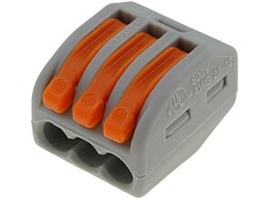 Złączka: szybkozłączka instalacyjna; PIN:3; zacisk sprężynowy