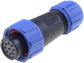 Złącze okrągłe WEIPU wtyk SP13 żeński 9PIN IP68 125V na przewód Złącze okrągłe WEIPU wtyk SP13 żeński 9PIN IP68 125V na przewód