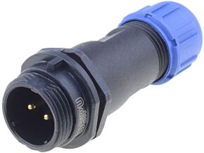 Złącze okrągłe WEIPU wtyk SP13 męski 2PIN IP68 250V na przewód Złącze okrągłe WEIPU wtyk SP13 męski 2PIN IP68 250V na przewód