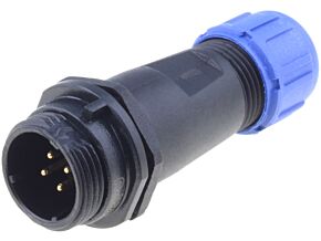 Złącze okrągłe WEIPU wtyk SP13 męski 4PIN IP68 200V na przewód