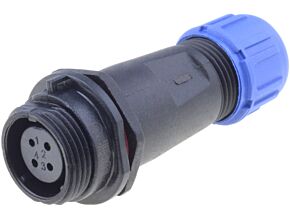 Złącze okrągłe WEIPU wtyk SP13 żeński 4PIN IP68 200V na przewód Złącze okrągłe WEIPU wtyk SP13 żeński 4PIN IP68 200V na przewód
