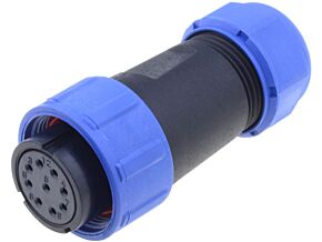 Złącze okrągłe WEIPU wtyk SP21 żeński 9PIN IP68 500V na przewód