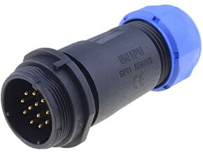 Złącze okrągłe WEIPU wtyk SP21 męski 12PIN IP68 400V na przewód