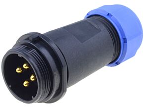 Złącze okrągłe WEIPU wtyk SP21 męski 4PIN IP68 500V na przewód Złącze okrągłe WEIPU wtyk SP21 męski 4PIN IP68 500V na przewód