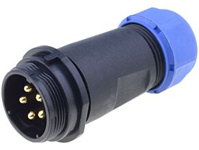 Złącze okrągłe WEIPU wtyk SP21 męski 5PIN IP68 500V na przewód Złącze okrągłe WEIPU wtyk SP21 męski 5PIN IP68 500V na przewód