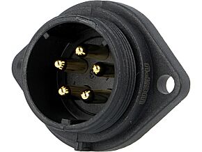 Gniazdo męskie SP21 5PIN IP68 500V na panel, zacisk śrubowy Gniazdo męskie SP21 5PIN IP68 500V na panel, zacisk śrubowy