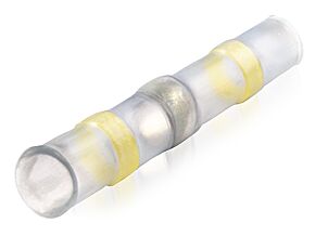Motocyklowy łącznik termokurczliwy z tuleją cynową żółty 5,8mm