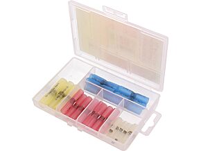 Zestaw: tulejki połączeniowe samolutujące; izolowana; 30szt.