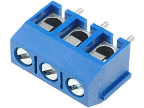 Listwa zaciskowa kątowa raster 5mm, 3n/1,5mm2 niebieska Listwa zaciskowa kątowa raster 5mm, 3n/1,5mm2 niebieska