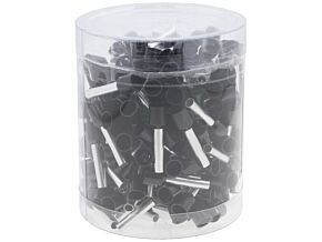 Zestaw NINIGI końcówki tulejkowe izolowana 6mm2 18mm Kolor czarny