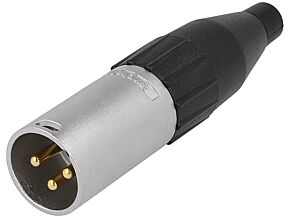 Wtyk męski XLR 3pin profesjonalny firmy AMPHENOL