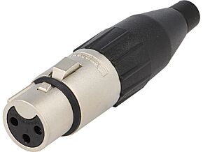 Wtyk XLR żeński 3pin profesjonalny firmy AMPHENOL