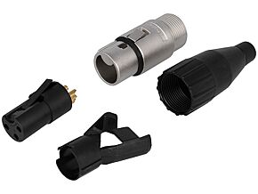 Wtyk XLR żeński 3pin profesjonalny firmy AMPHENOL