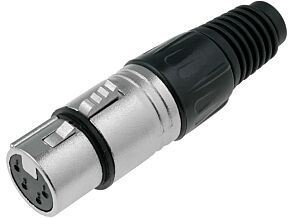 Wtyk żeński XLR 4pin Wtyk żeński XLR 4pin
