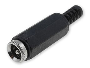 Wtyk zasilający DC męski na przewód styk 2,1mm Wtyk zasilający DC męski na przewód styk 2,1mm