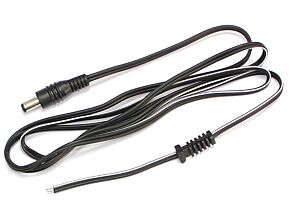 Wtyk zasilajacy 2,1/5,5 mmm z przewodem Wtyk zasilajacy 2,1/5,5 mmm z przewodem