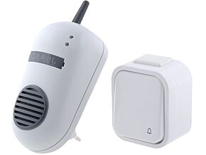 Dzwonek bezprzewodowy; -20÷35°C; 433,92MHz; Kolor: biały; 230VDC