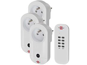 Zestaw 3 gnaizd sieciowych Brennenstuhl sterowanych pilotem