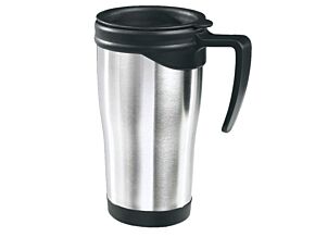 Kubek termiczny stalowy 390ml srebrny Kubek termiczny stalowy 390ml srebrny