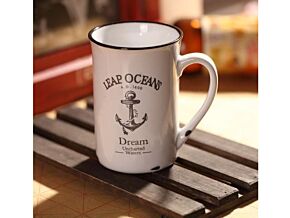 Porcelanowy kubek w stylu retro- Ocean Porcelanowy kubek w stylu retro- Ocean