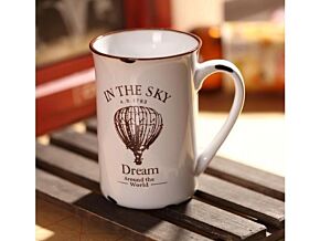 Porcelanowy kubek w stylu retro- Balon