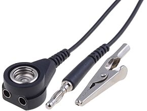 Przewód łączeniowy prosty wersja ESD 3m zatrzask żeński 10mm/banan