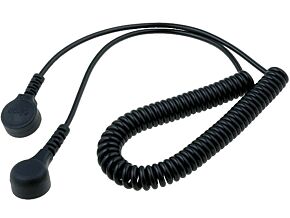 Przewód łączeniowy spiralny wersja ESD 1,5m zatrzask żeński 4mm i 10mm