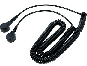 Przewód łączeniowy spiralny wersja ESD 3m zatrzask żeński 4mm i 10mm