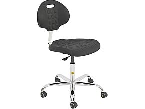 Krzesło ESD 470x430mm / 310x415mm / 460-585mm Zgodność z EN 61340-5-1