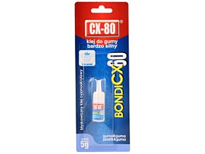 Klej cyjanoakrylowy; płyn; Przeznaczenie: guma, plastiki; 5g