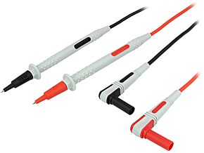 Przewody pomiarowe AXIOMET silikon 1m 10A banan kątowy 4mm/końcówka pom