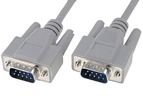 Kabel wtyk-wtyk D-Sub 9pin 2m wtyki zalewane Kabel wtyk-wtyk D-Sub 9pin 2m wtyki zalewane