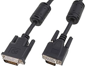 Kabel wtyk DVI-A męski - wtyk D-Sub HD 15 męski 2m Kabel wtyk DVI-A męski - wtyk D-Sub HD 15 męski 2m