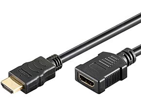 Kabel HDMI 1.4 HDMI gniazdo HDMI wtyk 1m czarny