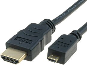 Kabel HDMI 1.4 GOOBAY HDMI micro wtyk / HDMI wtyk 1,5m czarny