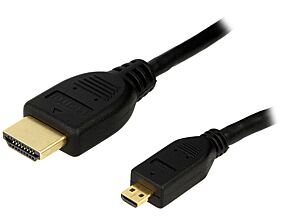 Kabel HDMI 1.4 LOGILINK HDMI micro wtyk / HDMI wtyk 1,5m czarny Kabel HDMI 1.4 LOGILINK HDMI micro wtyk / HDMI wtyk 1,5m czarny