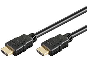 Kabel HDMI 1.4 HDMI wtyk z obu stron 1m czarny Kabel HDMI 1.4 HDMI wtyk z obu stron 1m czarny