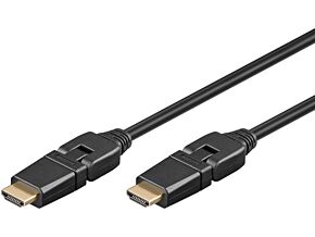 Kabel HDMI 1.4 HDMI wtyk HDMI wtyk ruchomy ±90° z obu stron Kabel HDMI 1.4 HDMI wtyk HDMI wtyk ruchomy ±90° z obu stron