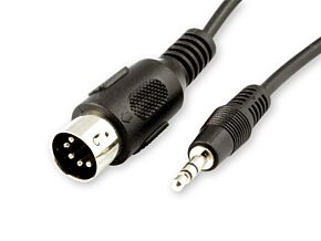 Kabel 1,5m wtyk Jack 3,5mm - wtyk DIN 5p