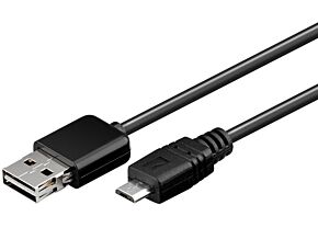 Kabel USB 2.0 GOOBAY USB A wtyk easy - USB B micro wtyk 2m czarny