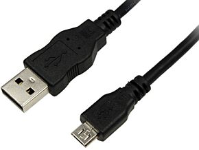 Kabel USB 2.0 LOGILINK USB A wtyk - USB B micro wtyk niklowany 3m czarny