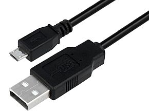 Kabel USB 2.0 LOGILINK USB A wtyk - USB B micro wtyk niklowany 5m czarny