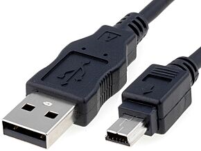 Kabel mini USB A(5pin)–USB A 3m Canon/Nikon Kabel mini USB A(5pin)–USB A 3m Canon/Nikon