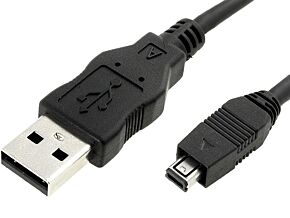 Kabel mini USB A(4pin)–USB A 2m HP Kabel mini USB A(4pin)–USB A 2m HP
