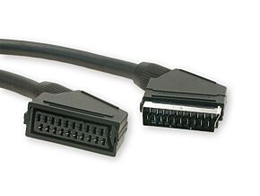 Kabel 1,5m wtyk Scart - gniazdo Scart 21pin Kabel 1,5m wtyk Scart - gniazdo Scart 21pin
