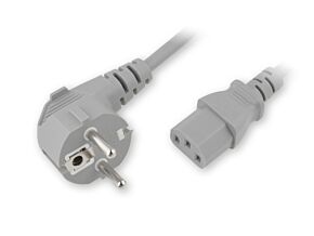 Kabel sieciowy 3m do komputera szary