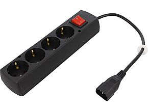 Kabel CEE 7/4 (F) gniazdo, IEC C14 męski 0,3m z wyłącznikiem Kabel CEE 7/4 (F) gniazdo, IEC C14 męski 0,3m z wyłącznikiem