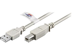 Kabel USB 2.0 GOOBAY USB A wtyk - USB B wtyk 3m szary Kabel USB 2.0 GOOBAY USB A wtyk - USB B wtyk 3m szary